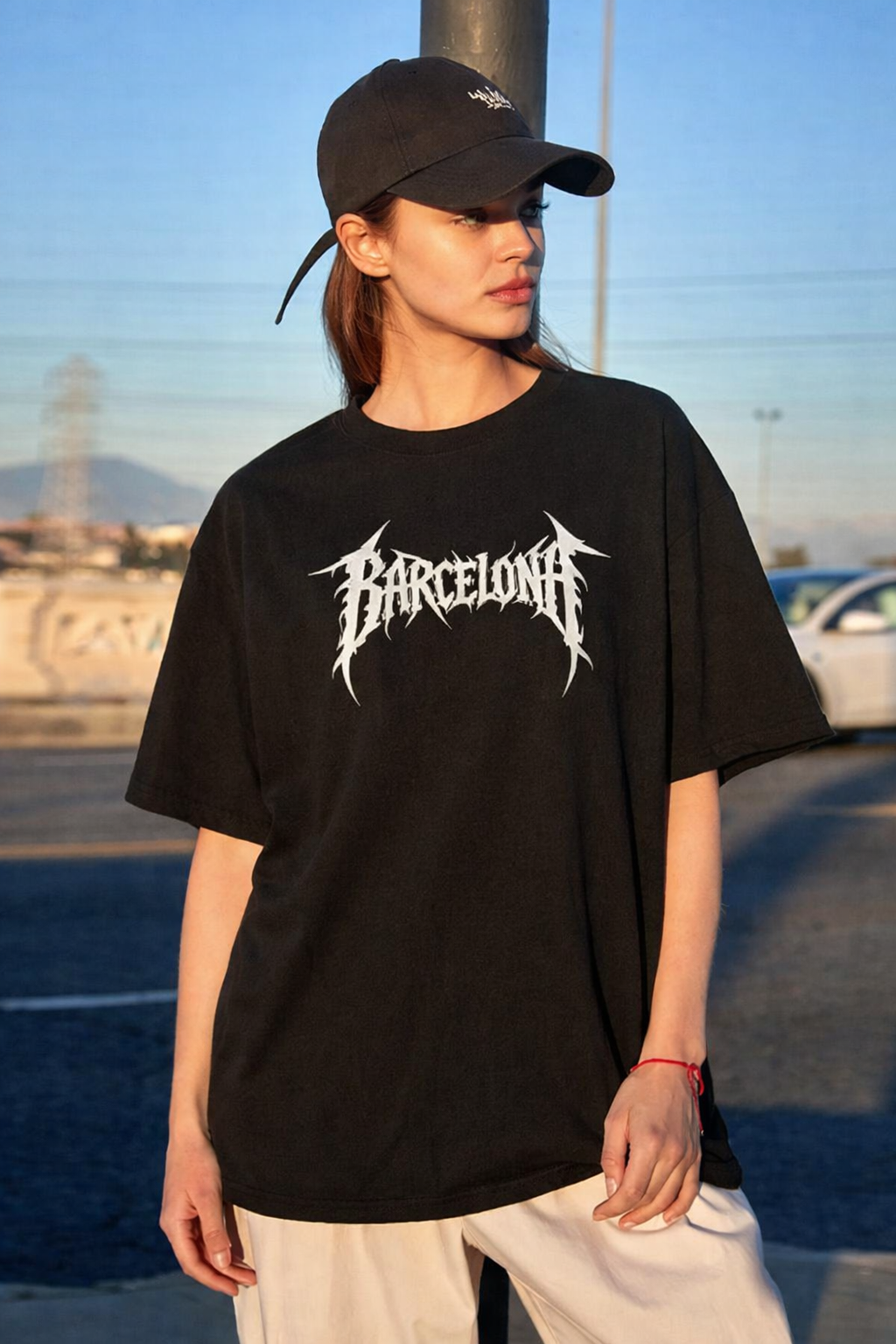 Women's Streetwear Typography - Pure Cotton T-Shirt