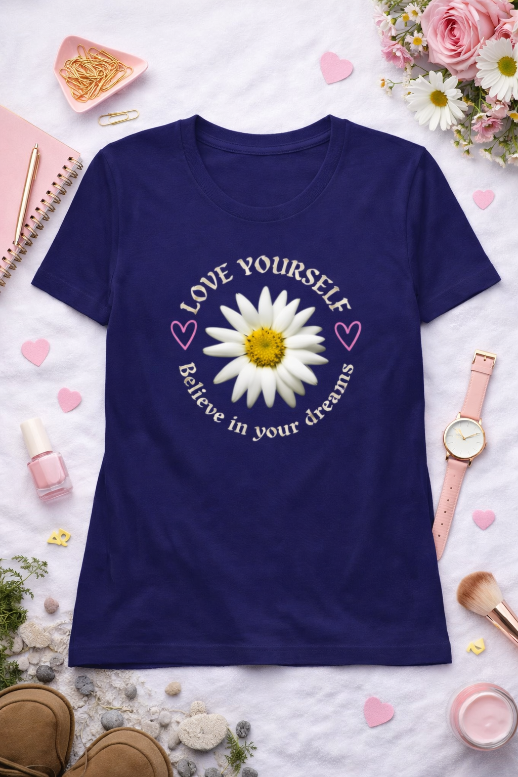 Love Yourself / Women's Pure Cotton T-Shirt Kool Styles