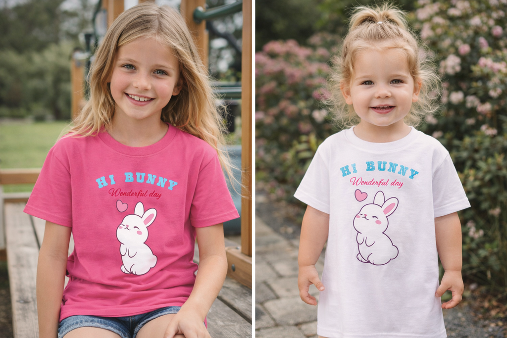 Happy Bloom / Girl's Pure Cotton T-Shirt