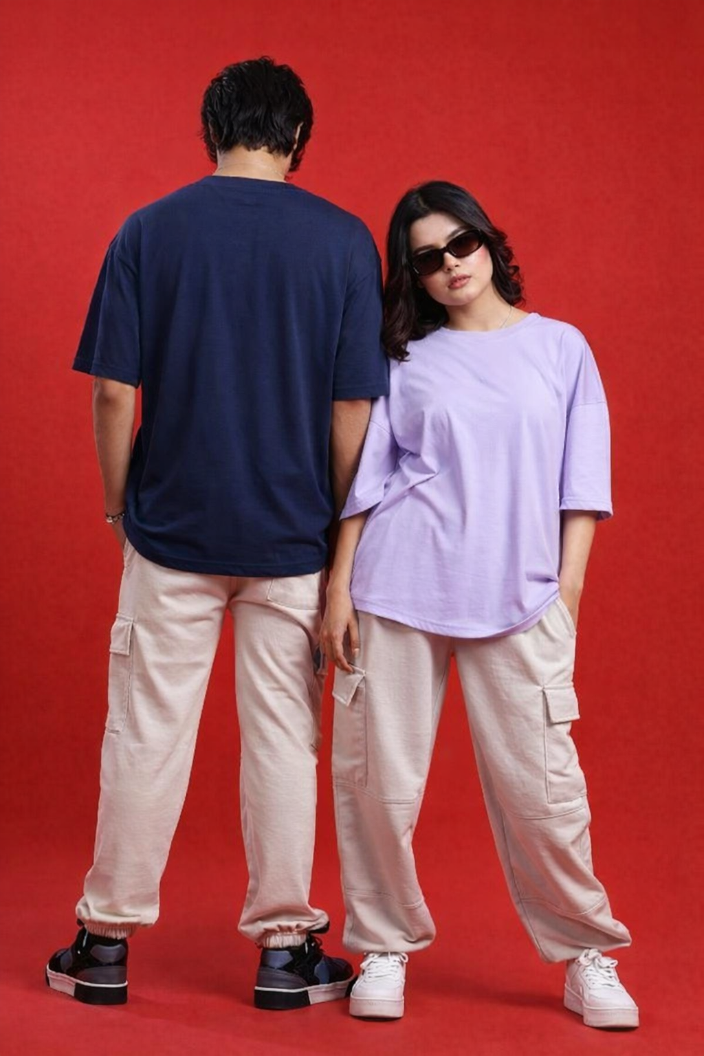 Unisex Oversized Plain T-Shirt - 180GSM Pure cotton