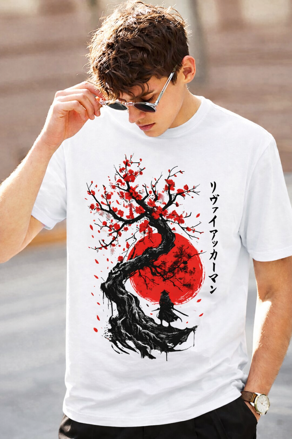 Men’s Pure Cotton / Samuari Graphic T-Shirt