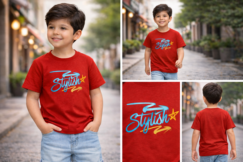 Kid's Essential / Pure Cotton T-Shirt Kool Styles
