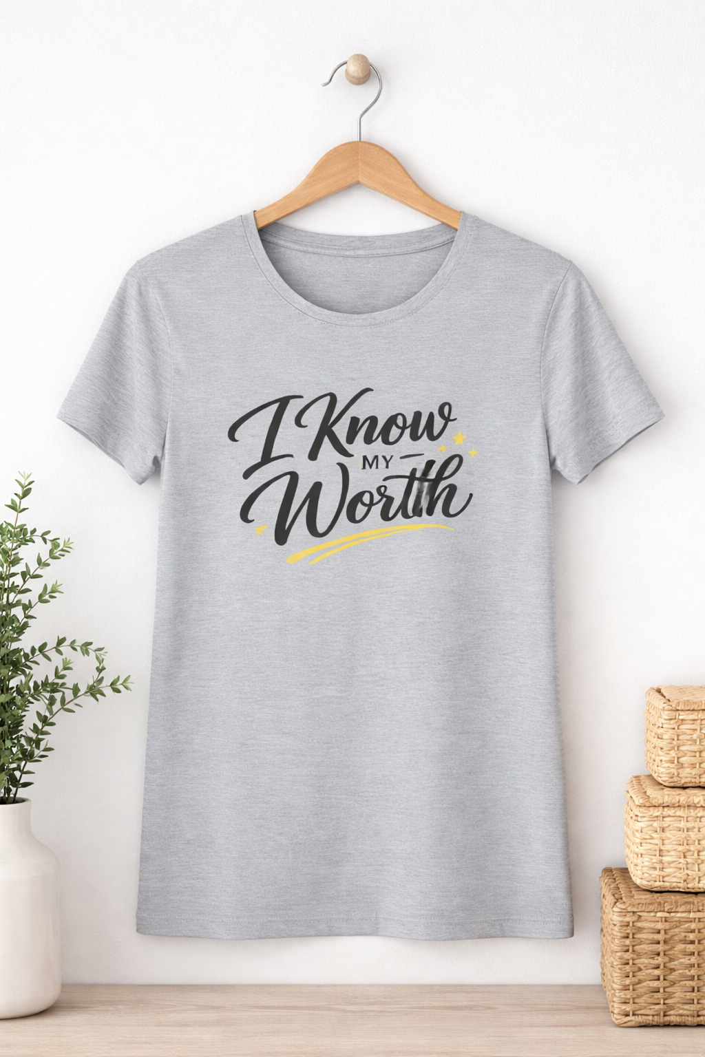 Women's Minimal Typography Cotton T-Shirt – Trendy Aesthetic Graphic Tee | Summer Essential