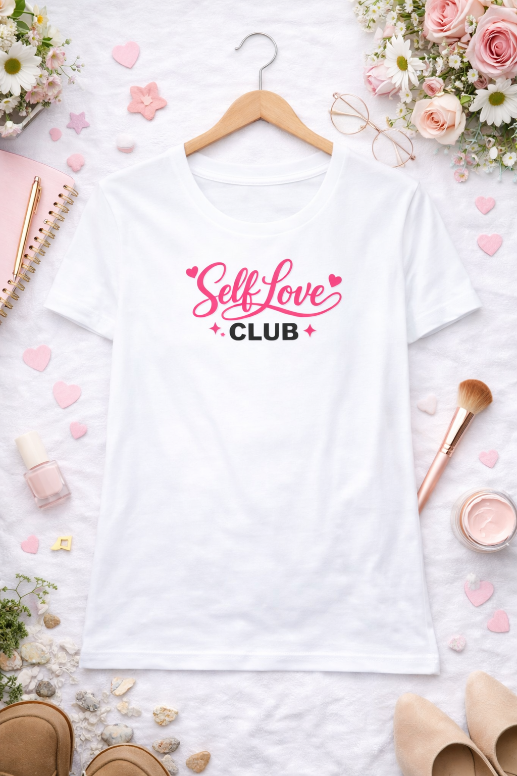 Self-Love Club / Women's Pure Cotton T-Shirt Kool Styles