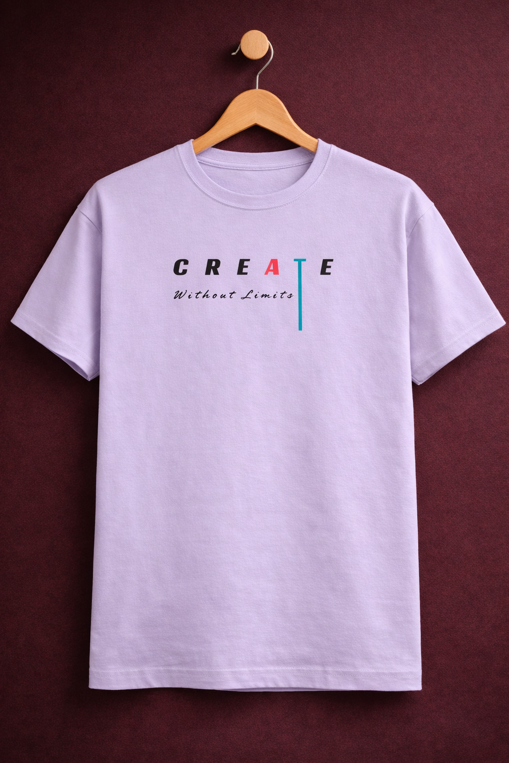 Men’s Minimal Typography Cotton T-Shirt - Lightweight Summer Wear