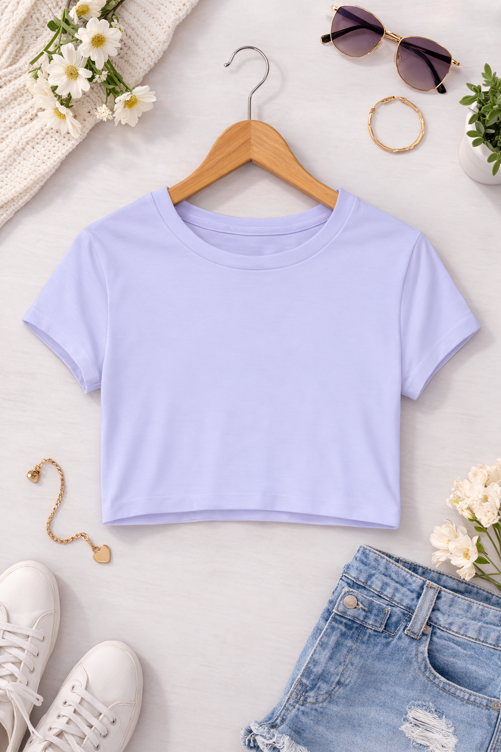 Women's Plain CropTop / Pure cotton - Summer choice Kool Styles