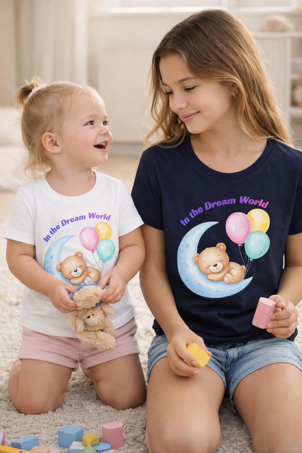 Sleeping bear / Pure Cotton T-shirt Kool Styles