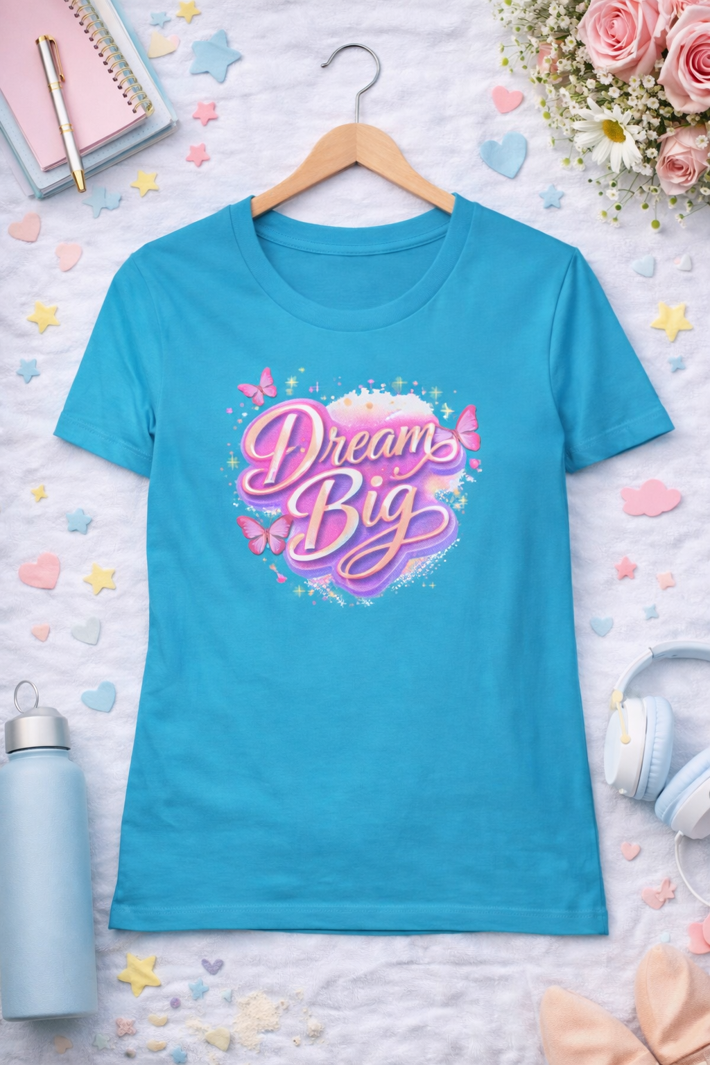 Dream Big / Women's Pure Cotton T-Shirt Kool Styles