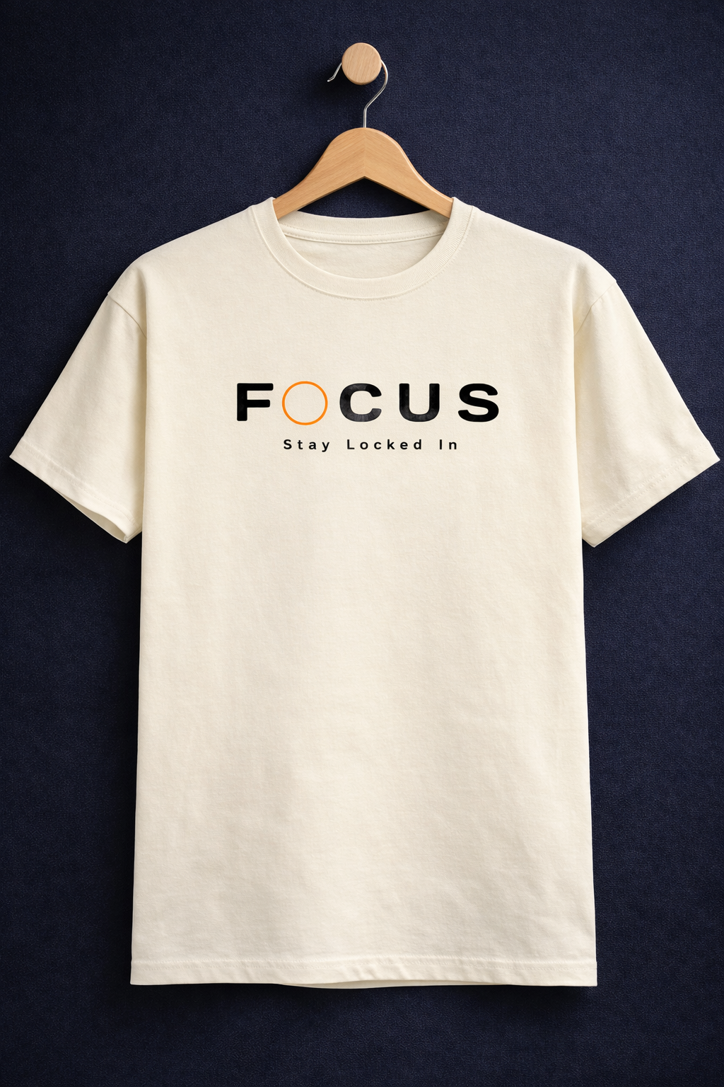 Men’s Minimal Typography Cotton T-Shirt | Lightweight Summer Wear