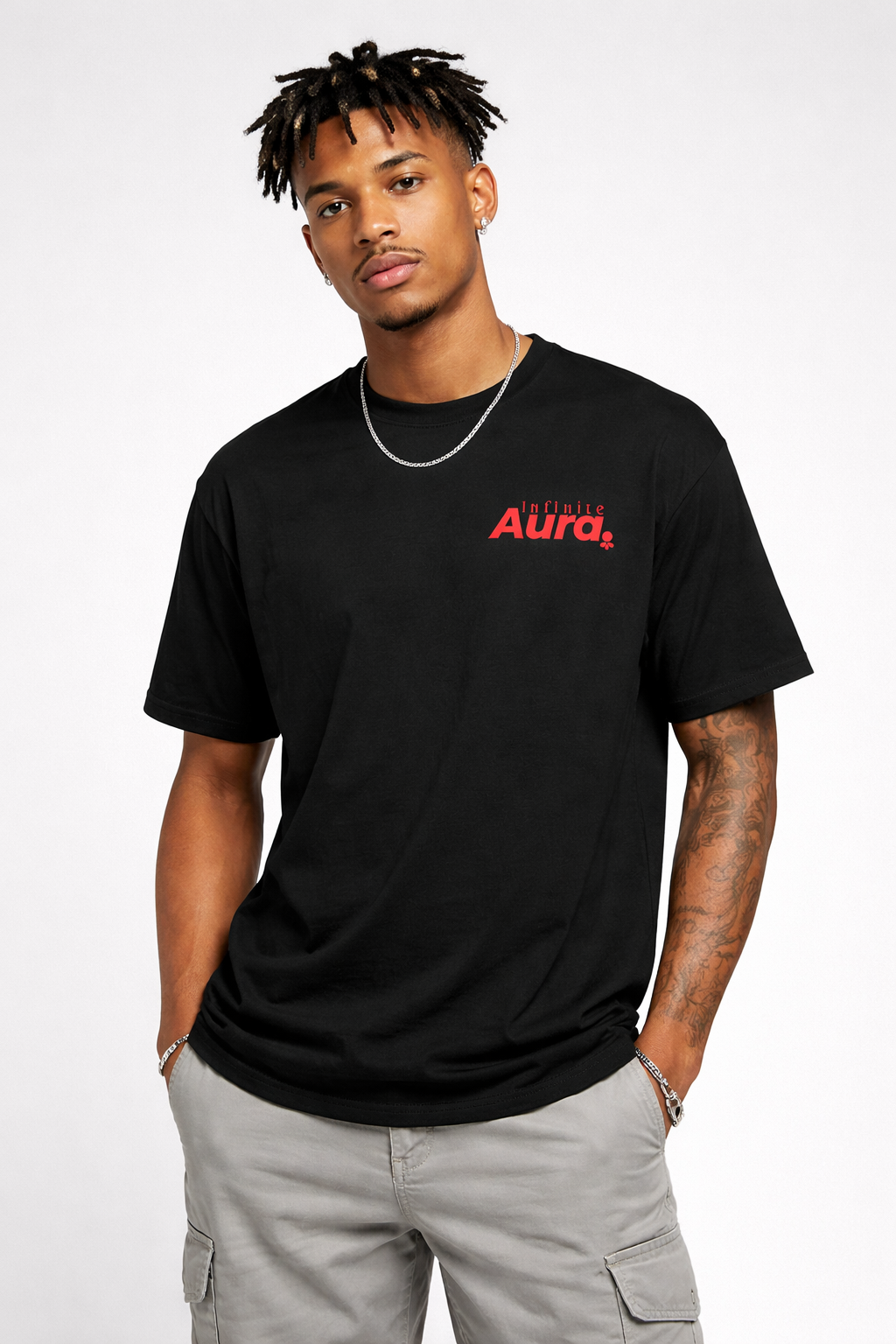Men’s Minimal Logo Cotton T-Shirt - Lightweight Summer Wear