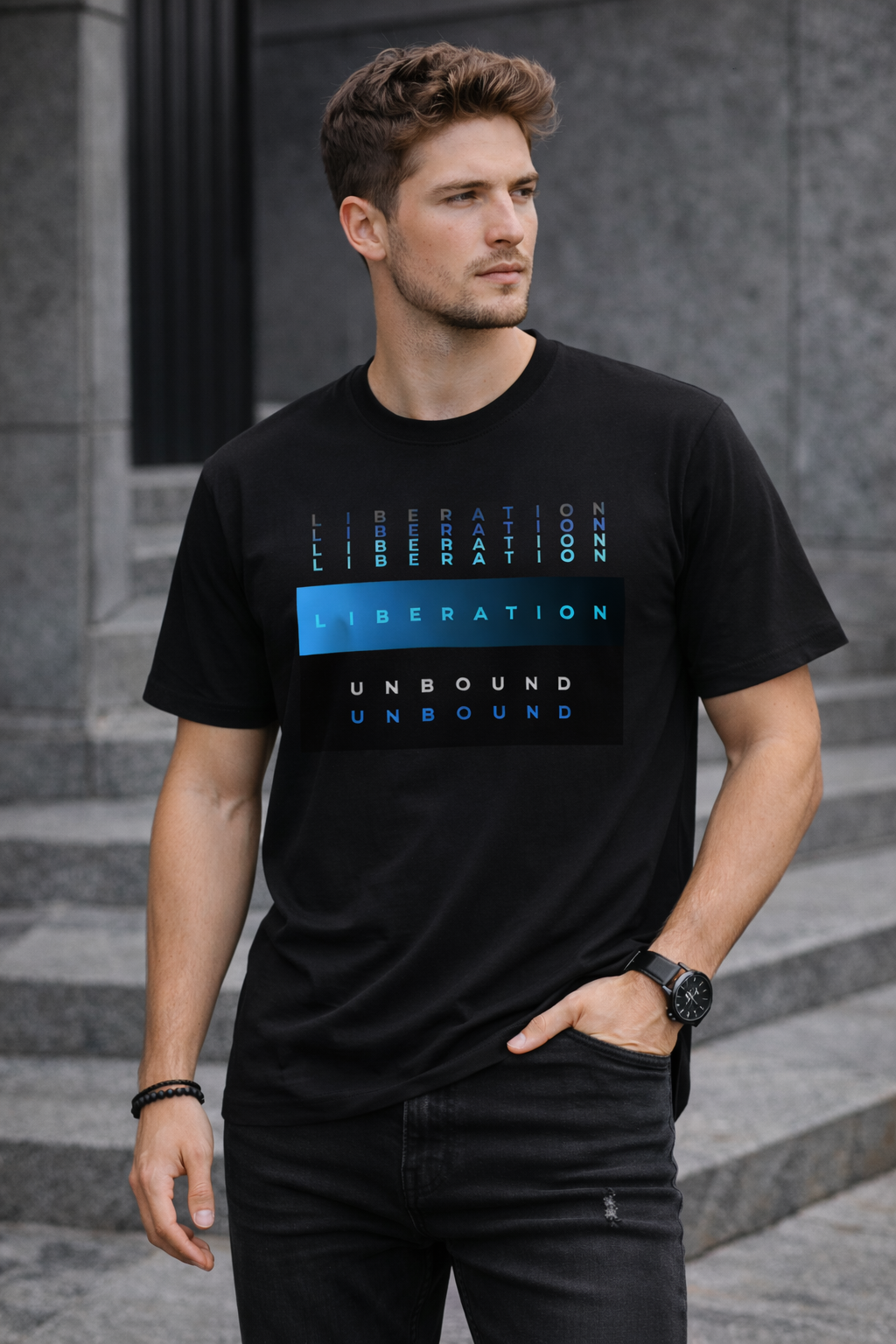 Liberation / Men Pure cotton T-shirt Kool Styles