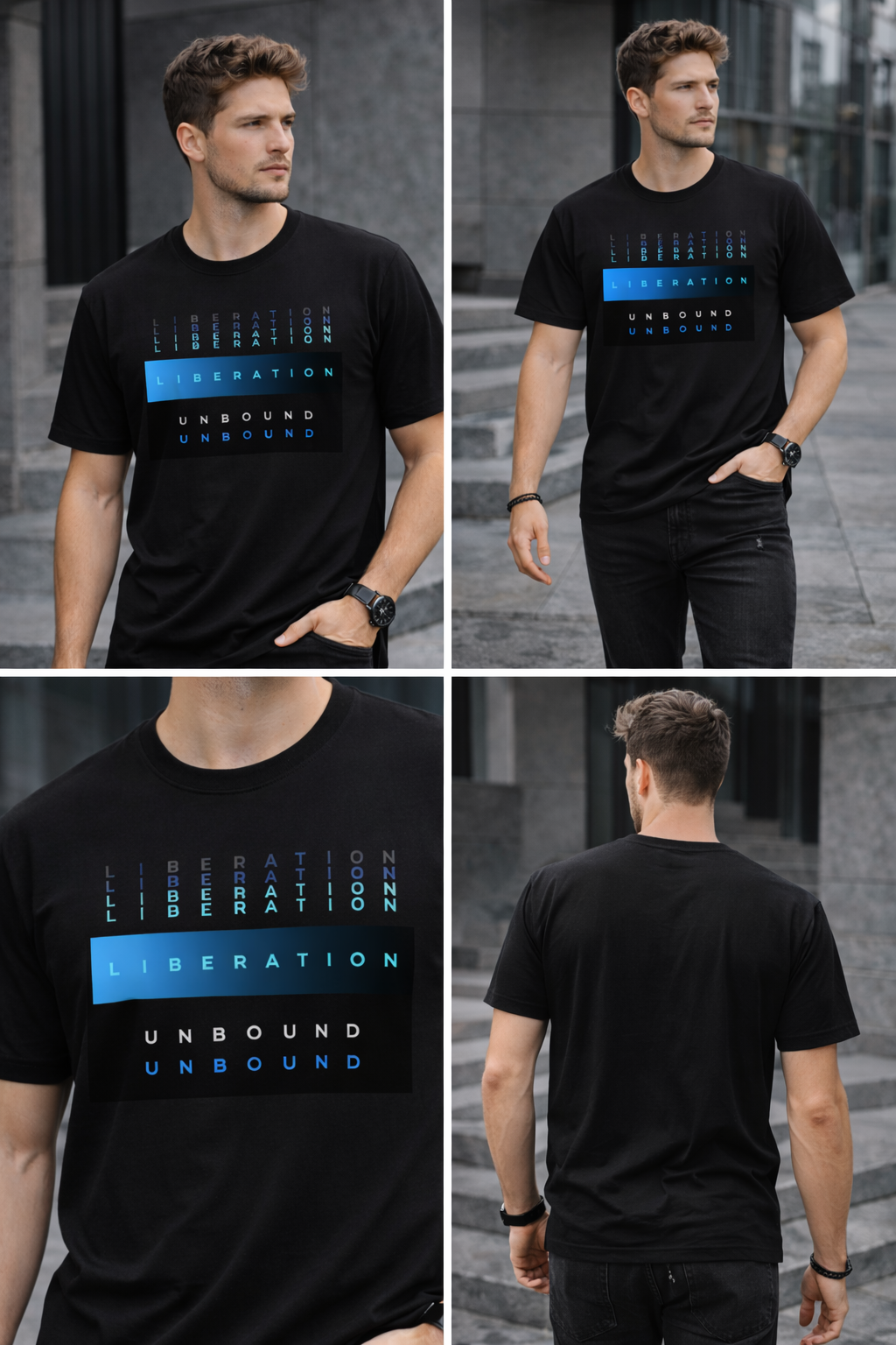 Liberation / Men Pure cotton T-shirt Kool Styles
