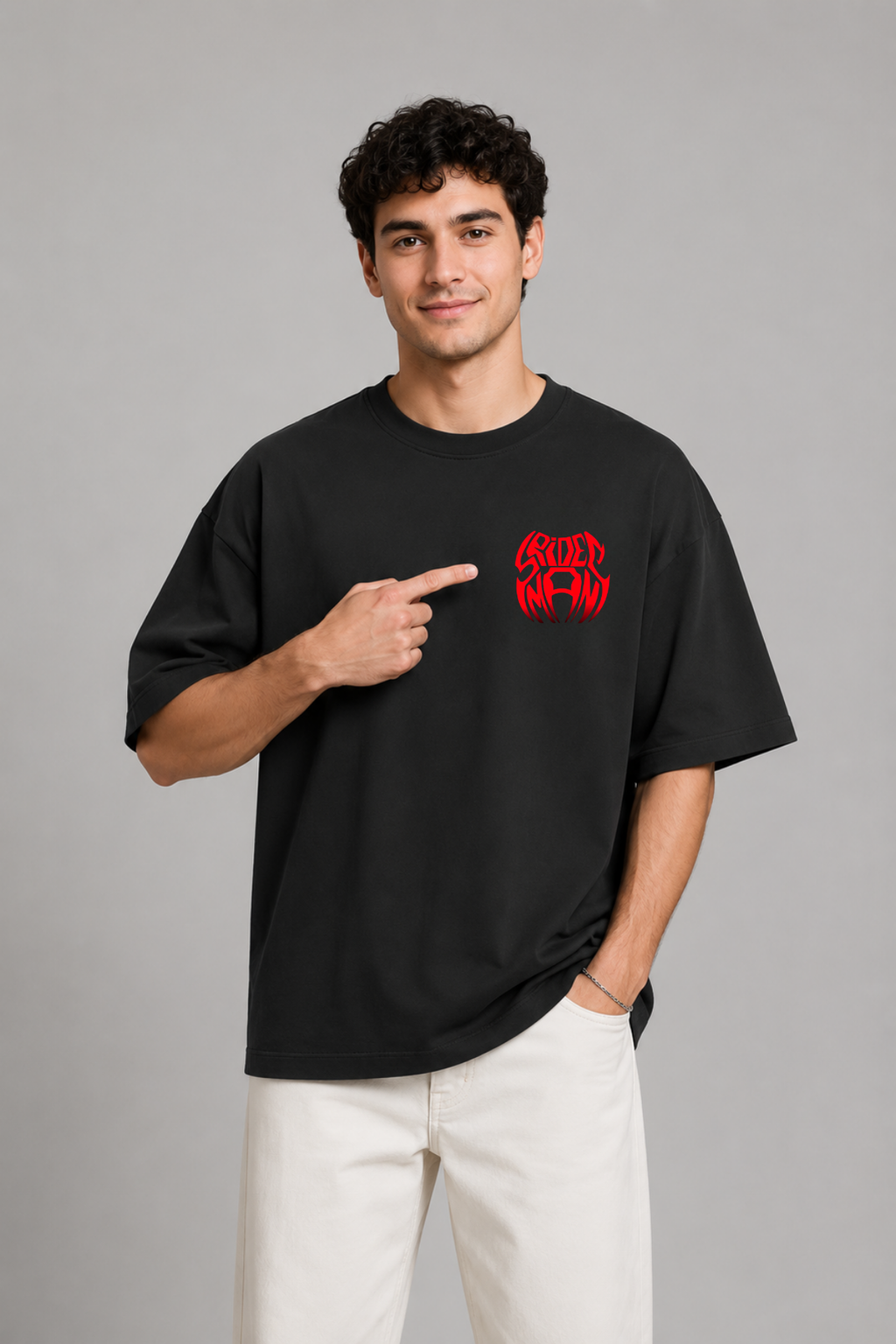 Premium Terry Oversized Tee - Spidey Limited edition