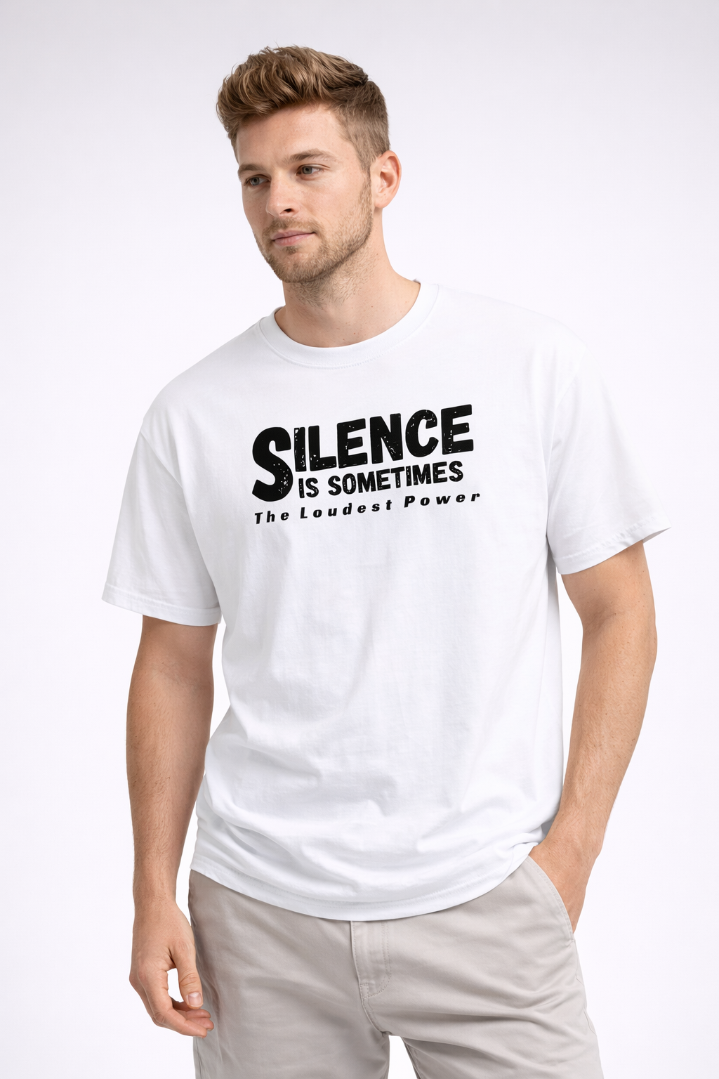 Minimal Quote Graphic T-Shirt | Modern Typography Streetwear - Kool Styles