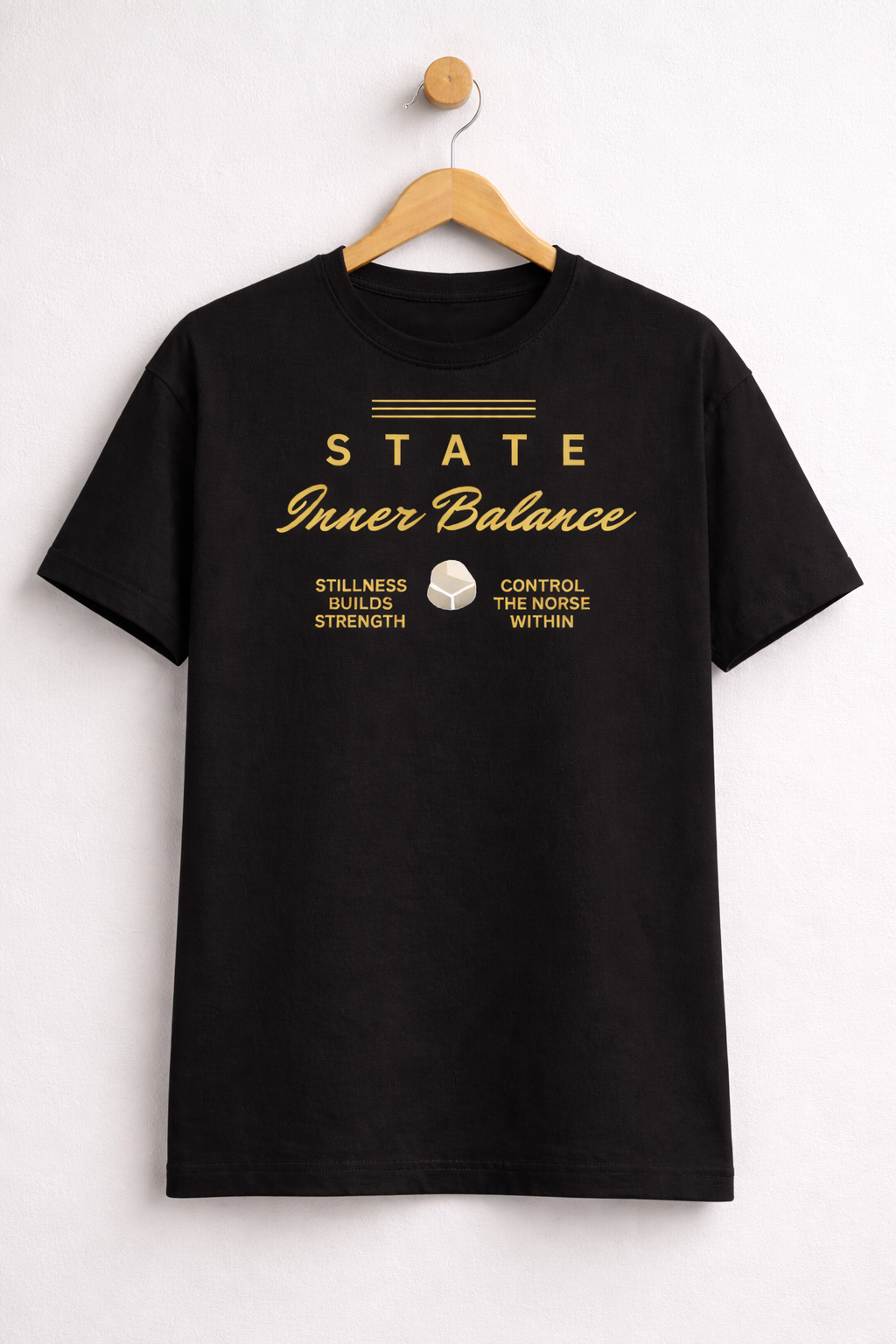 Men’s Minimal Typography Pure Cotton T-Shirt – Stylish Casual Graphic Tee | Lightweight Summer Wear