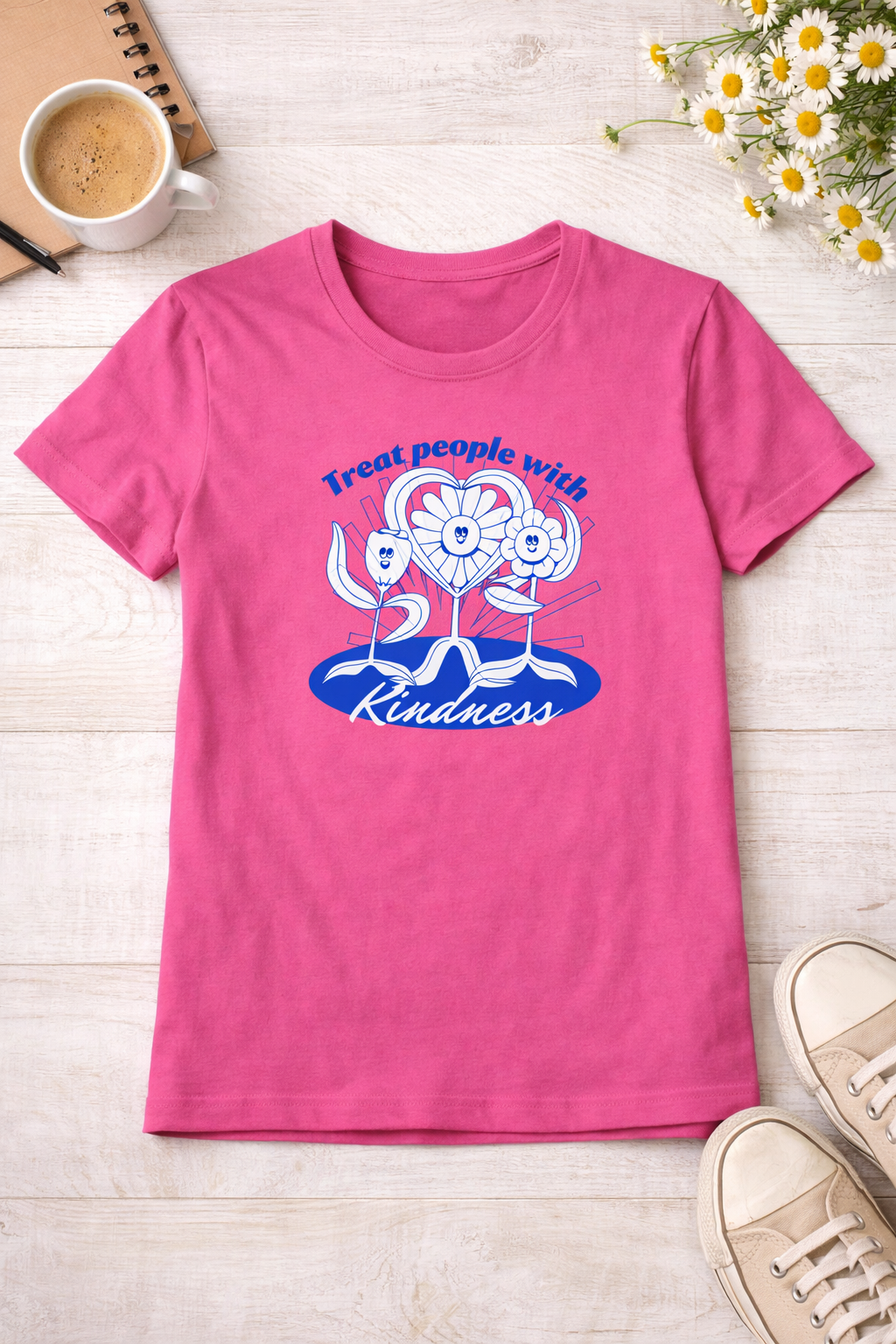Women’s Minimal Typography Cotton T-Shirt – Stylish Casual Graphic Tee | Lightweight Summer Wear